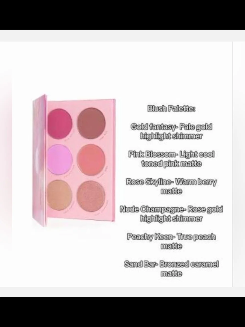Fool Fantasy Blush Palette-  Collab between Lunar Beauty & Laura Lee Los Angeles